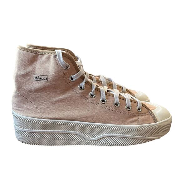 Adidas Gx0989 Nizza Tan Lace High top Shoes 11 - Picture 1 of 5